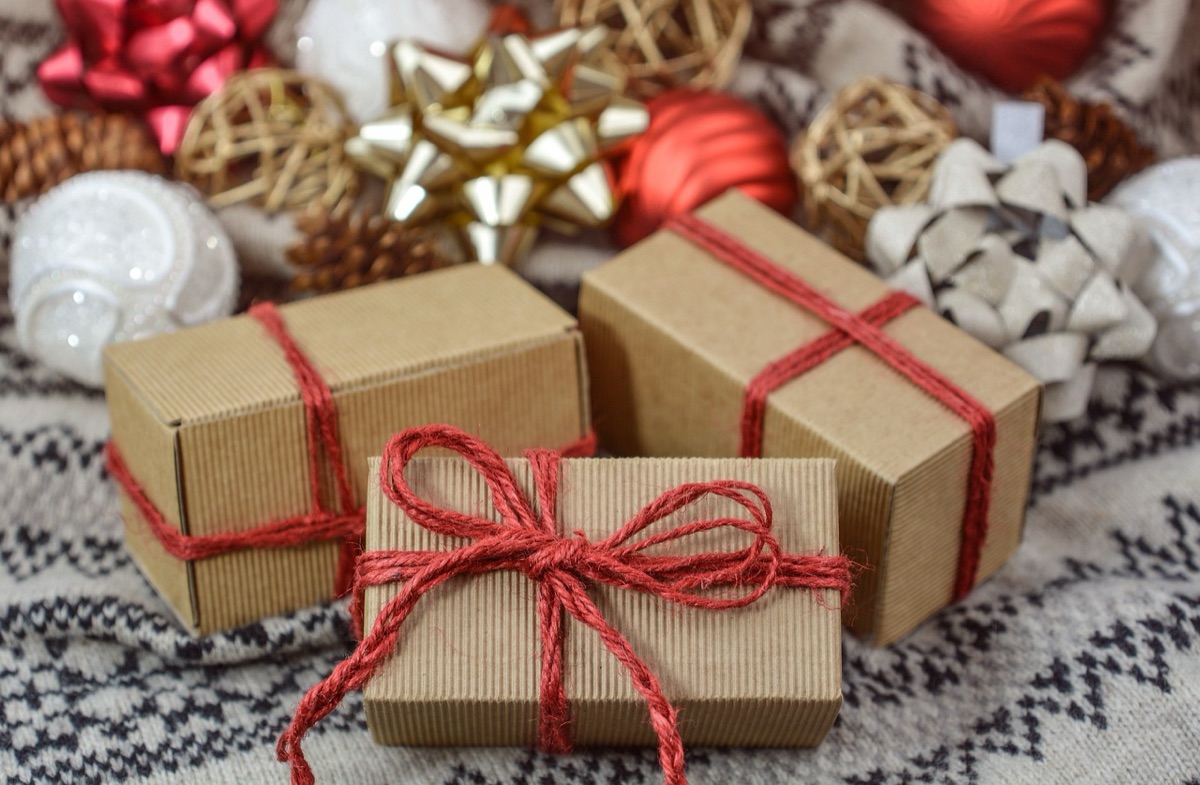 minimalistische gift box met zachte texture
