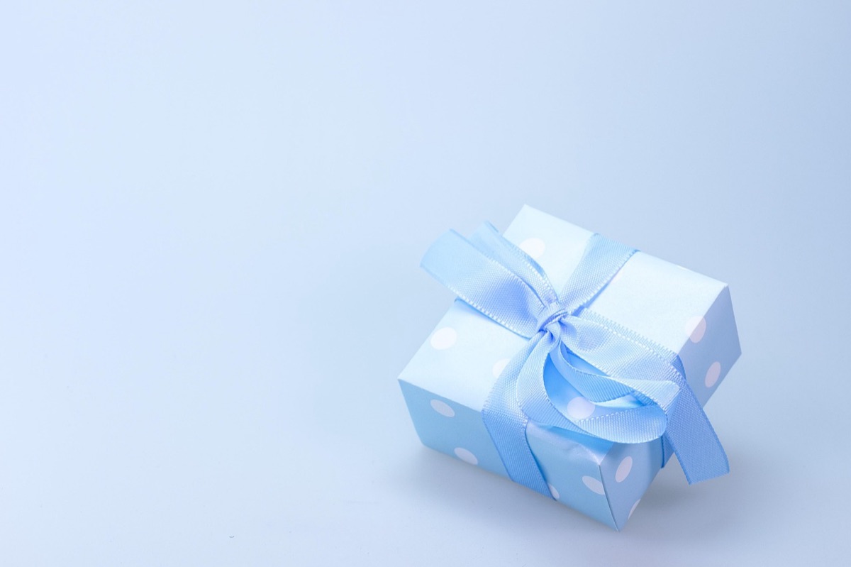 Gift wrap with hand-drawn design